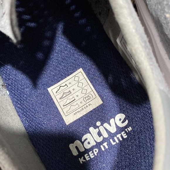 Native sneaker style gray slip on laser design cut out shoes size 6 - Picture 8 of 11